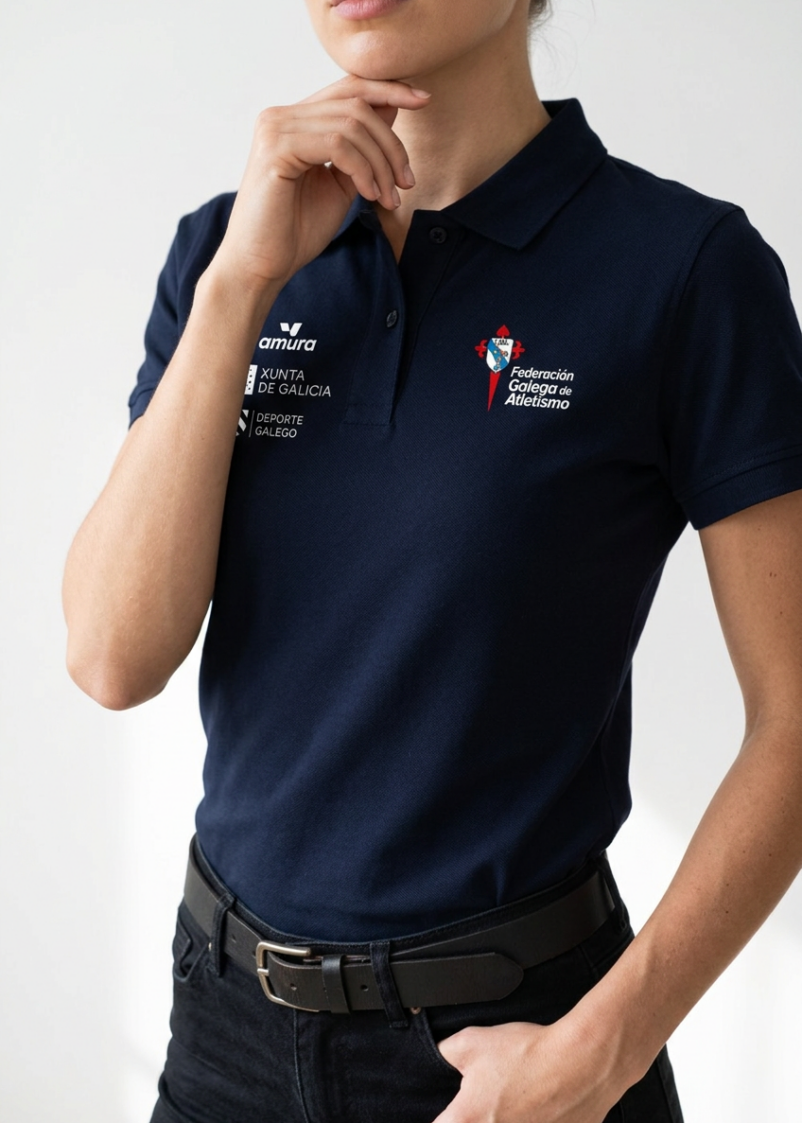 Polo FGA Heritage MC marino fem