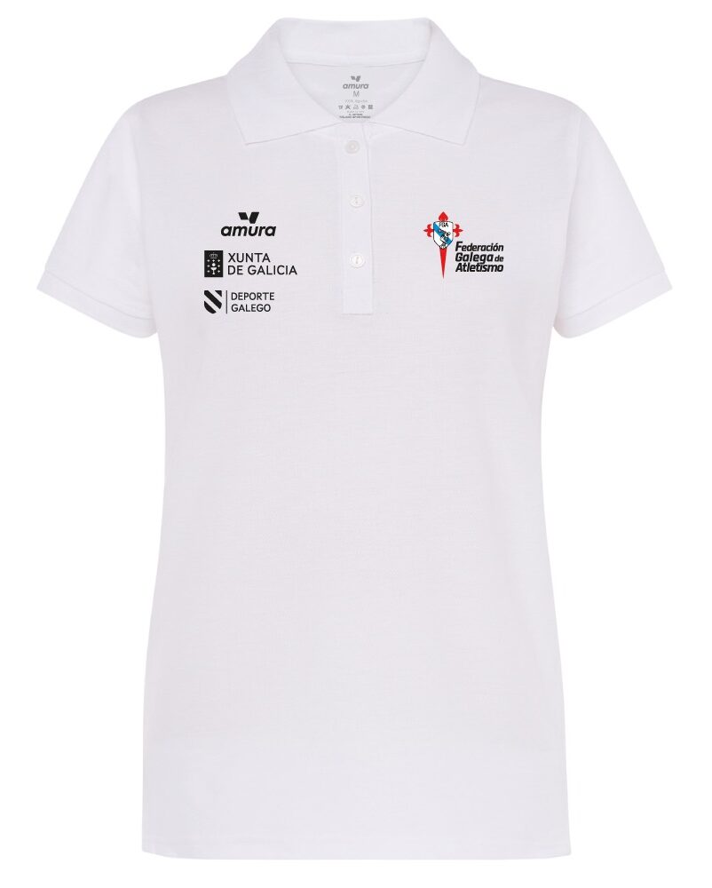 Polo FGA Heritage MC blanco fem