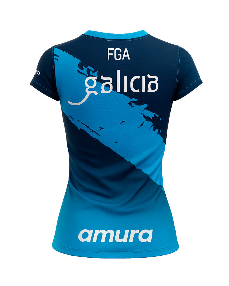 Camiseta FGA MC S500 azul fem