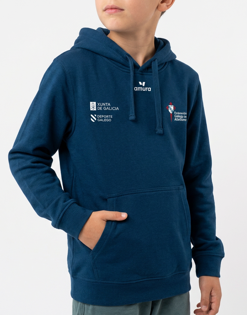 Sudadera Derry FGA azul capucha